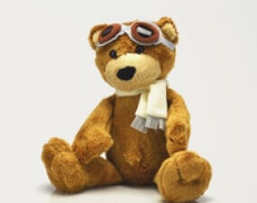 Teddy Bear Ready To Flight Doll